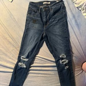 High Rise Skinny Ankle Size 26